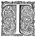 Garamond initial T