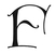 Calligraph Initial F engraving