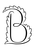 Gill Floriated Initial B