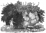 fishing cave engraving