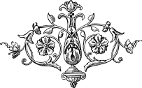 tailpiece, decorative engraving