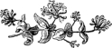 tailpiece, flower engraving