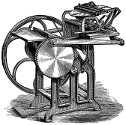 Franklin press engraving