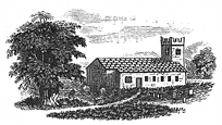 country church engraving